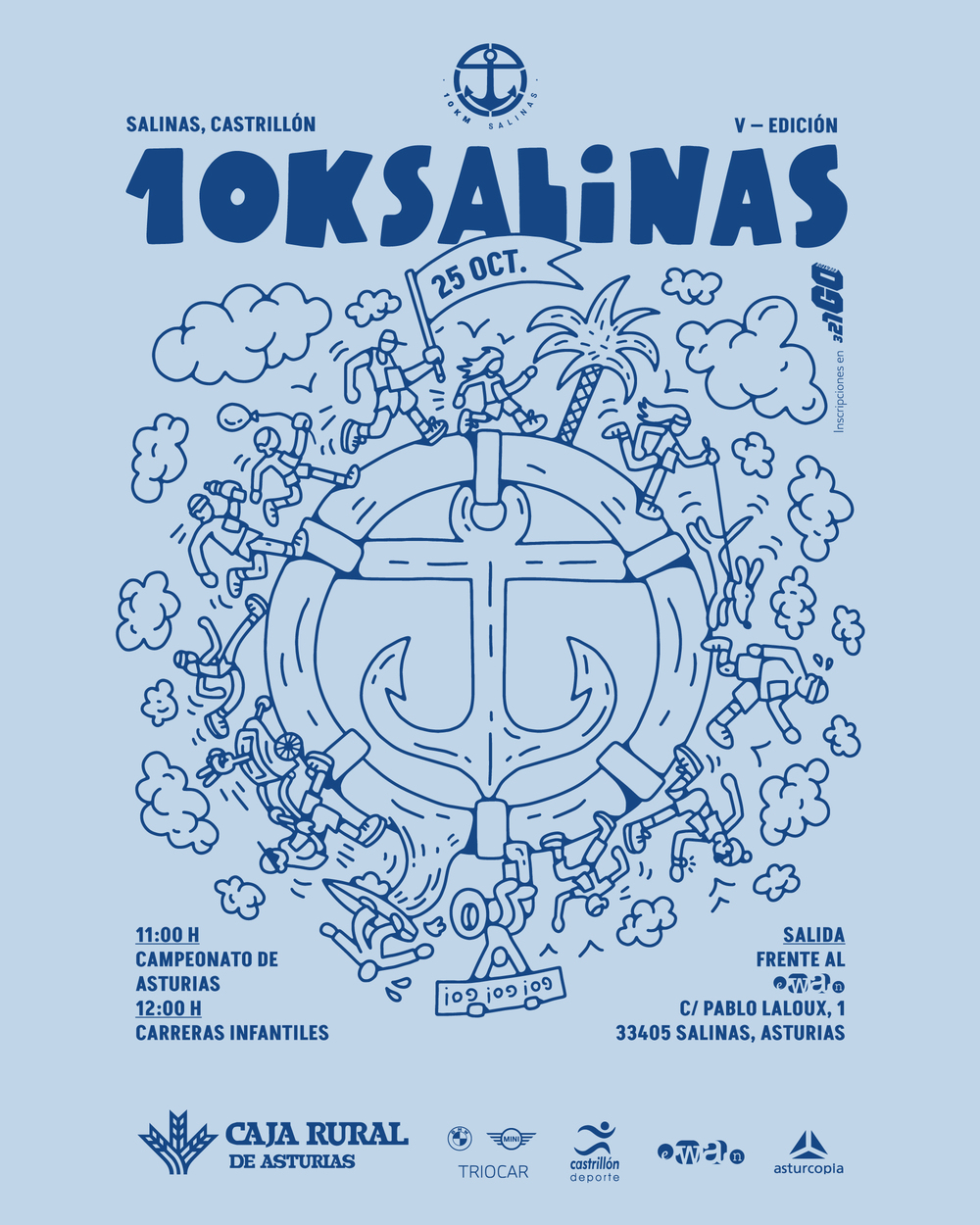 Cartel de V Edición 10Km de Salinas 2026