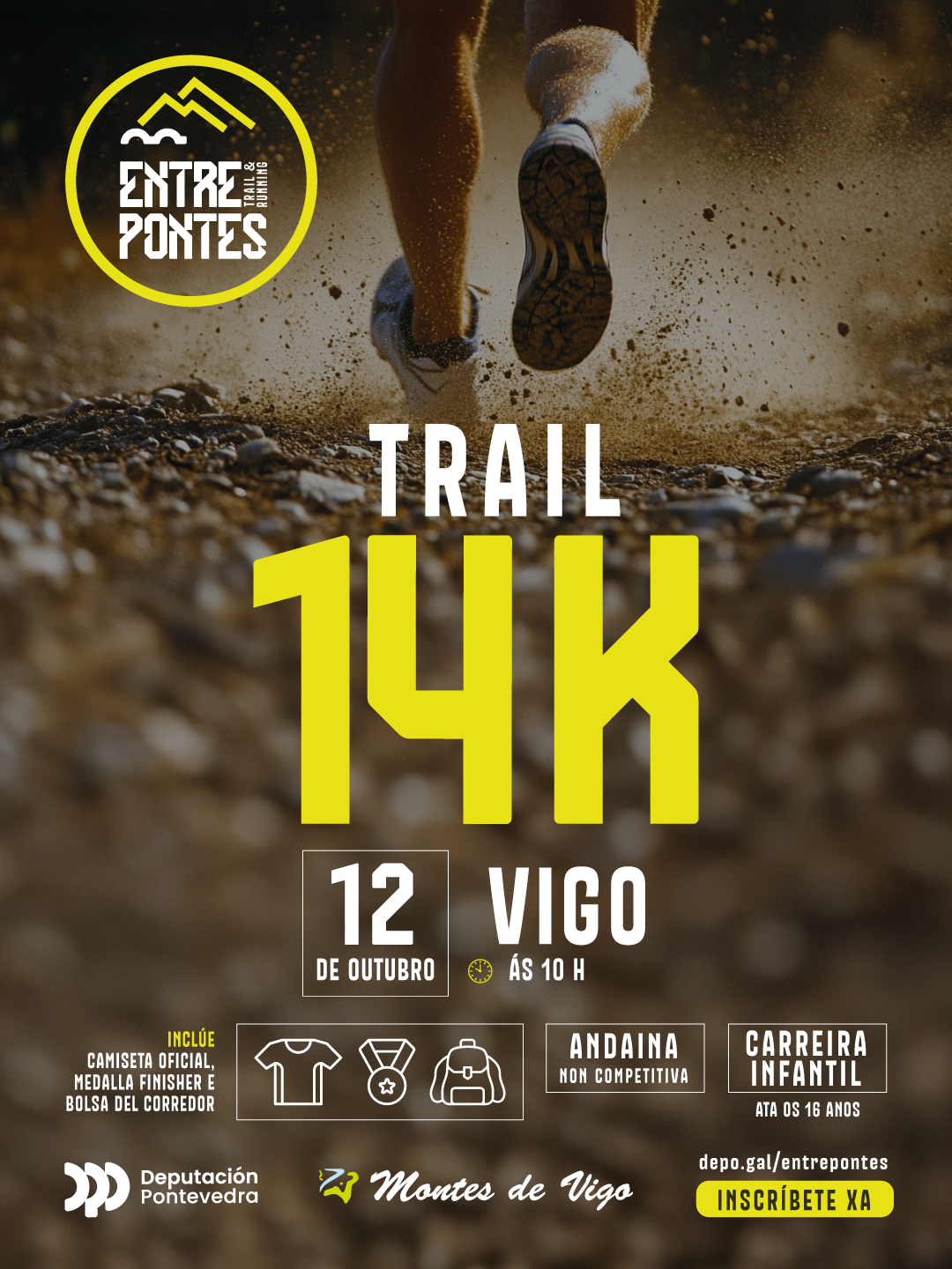 Entre Pontes 2026 - Xornada 2 - Trail 14k Vigo