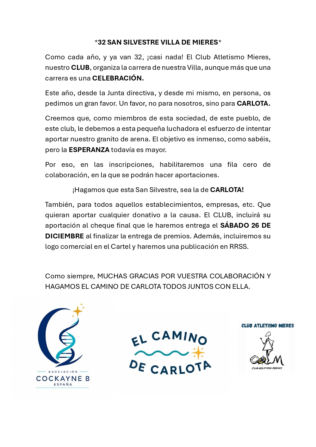 XXXII SAN SILVESTRE VILLA DE MIERES